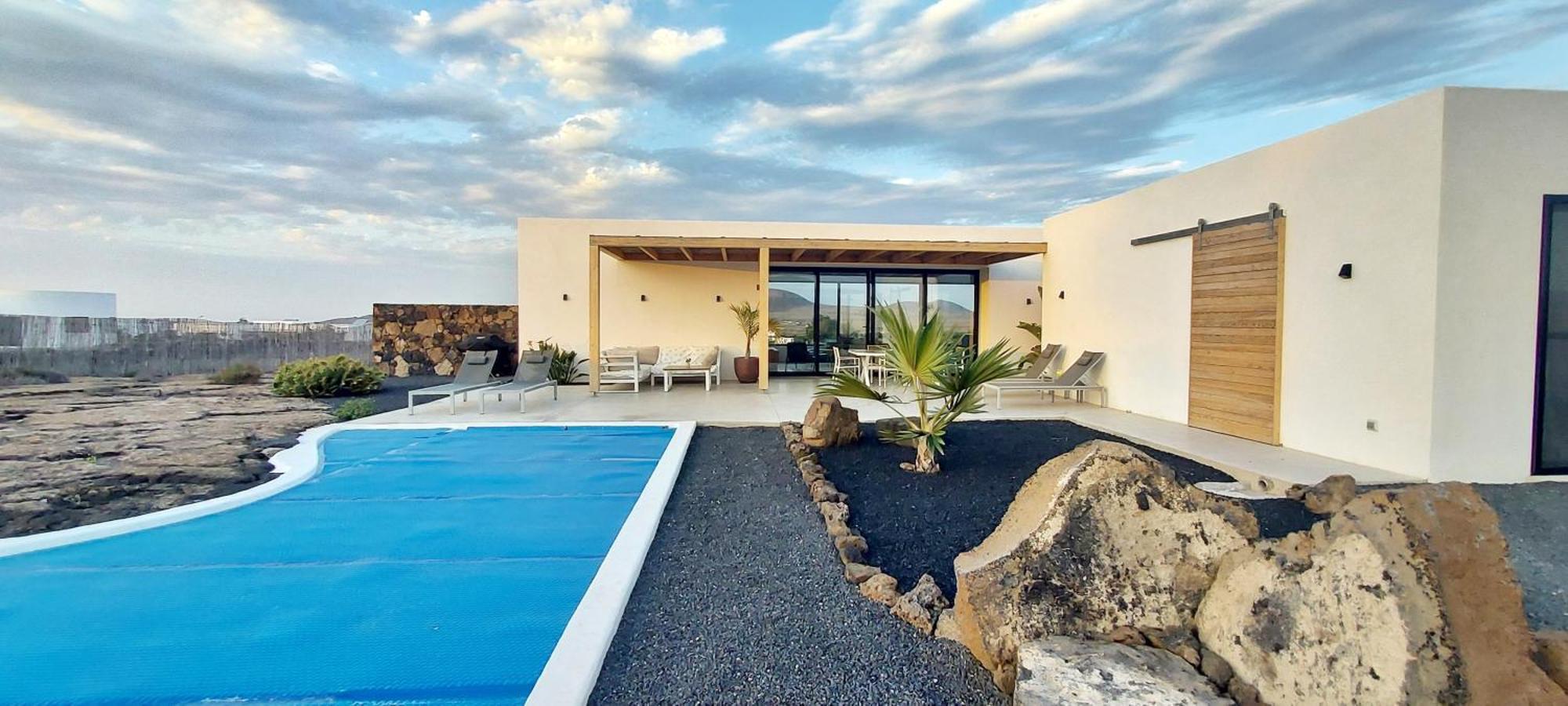 Villa Tabaiba En Lajares Con Piscina ภายนอก รูปภาพ