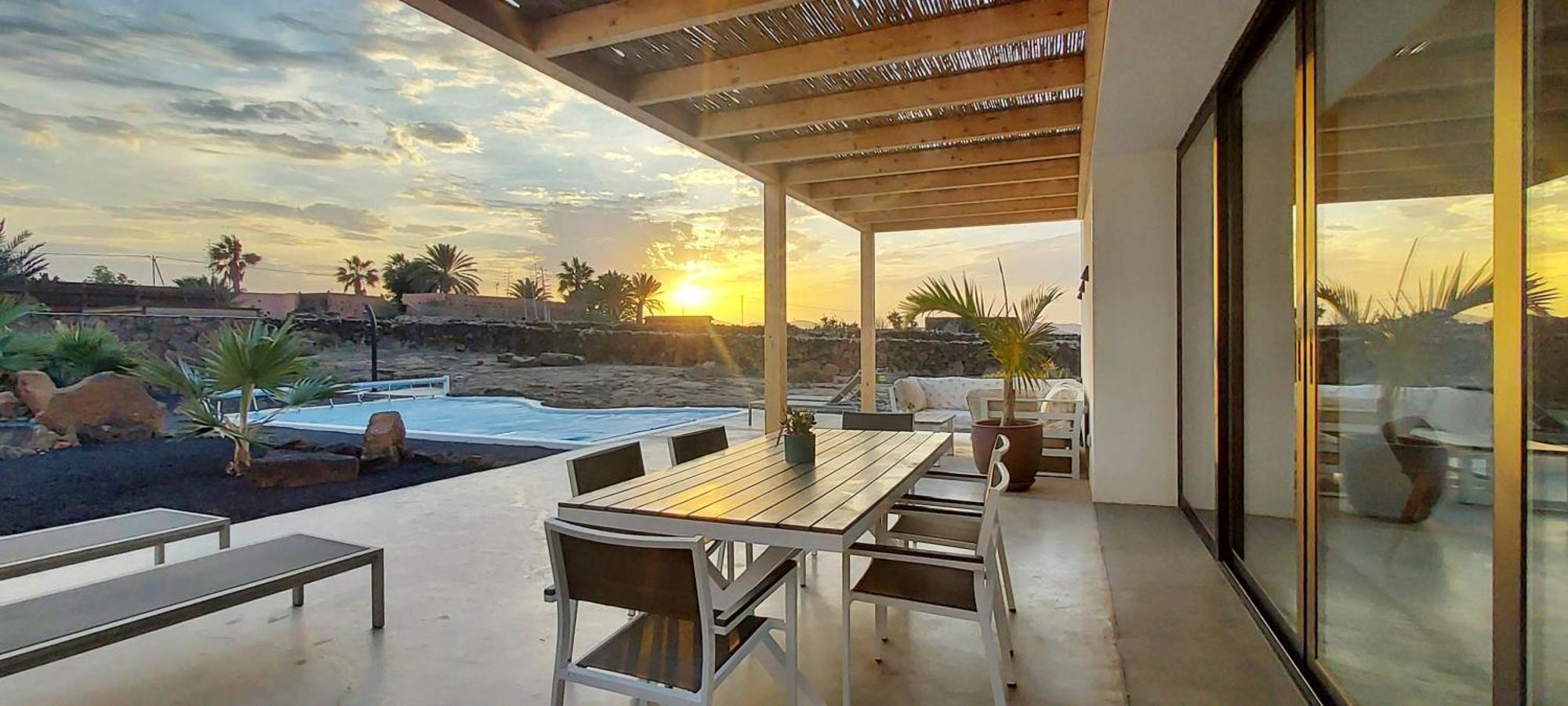 Villa Tabaiba En Lajares Con Piscina ภายนอก รูปภาพ