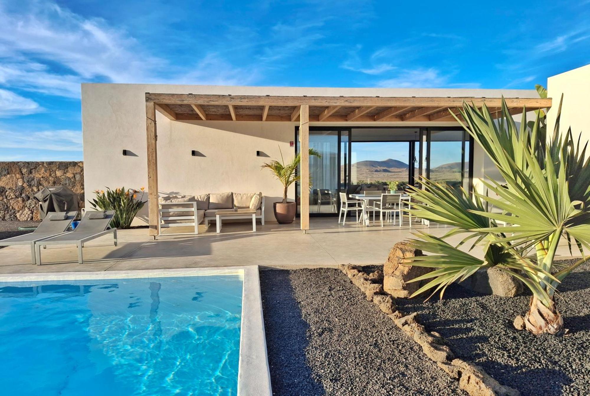 Villa Tabaiba En Lajares Con Piscina ภายนอก รูปภาพ